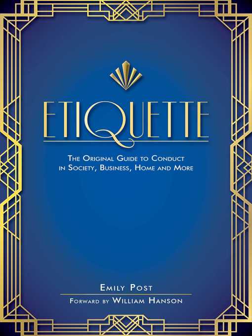 Imagen de portada para Etiquette